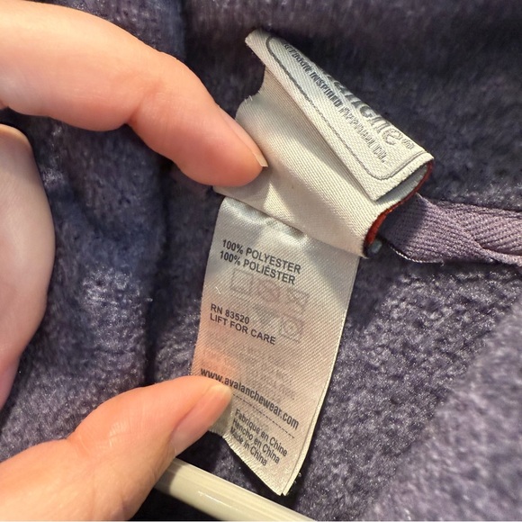 Avalanche Women's XL Purple Full-Zip Fleece Jacket - Picture 6 of 8